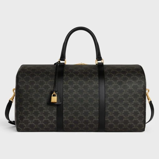 Large Travel Bag in Triomphe Canvas and calfskin