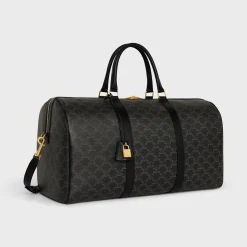 Large Travel Bag in Triomphe Canvas and calfskin