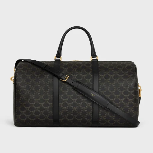 Large Travel Bag in Triomphe Canvas and calfskin