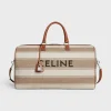 Large Travel Bag in Textile with celine jacquard and calfskin