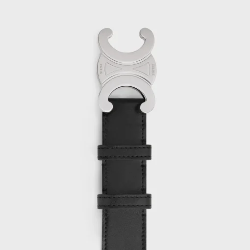 Large triomphe belt in VINTAGE CALFSKIN