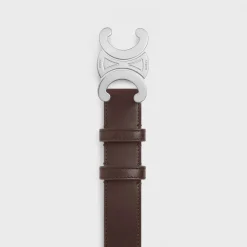 Large triomphe belt in VINTAGE CALFSKIN
