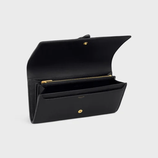 LARGE WALLET CELINE CONTI in SUPPLE CALFSKIN