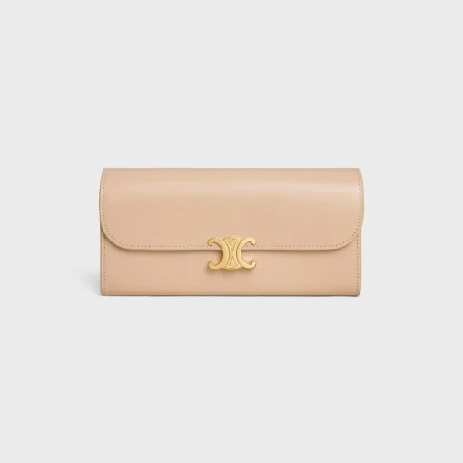 LARGE WALLET TRIOMPHE in Shiny calfskin