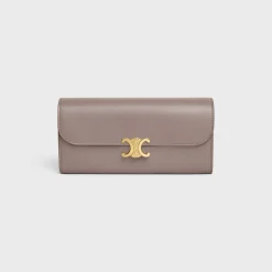 LARGE WALLET TRIOMPHE in Shiny calfskin