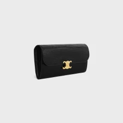 LARGE WALLET TRIOMPHE in lizard