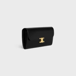 LARGE WALLET TRIOMPHE in Shiny calfskin