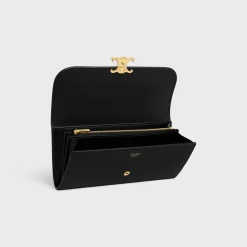 LARGE WALLET TRIOMPHE in Shiny calfskin