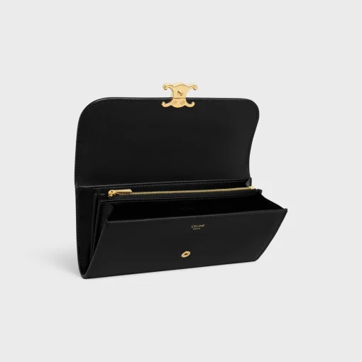 LARGE WALLET TRIOMPHE in Shiny calfskin