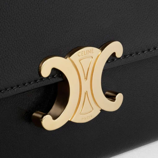 LARGE WALLET TRIOMPHE in Shiny calfskin
