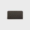 Large zipped wallet in Triomphe Canvas