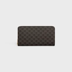 Large zipped wallet in Triomphe Canvas