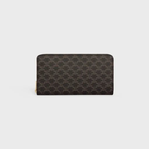 Large zipped wallet in Triomphe Canvas