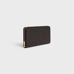 Large zipped wallet in Triomphe Canvas