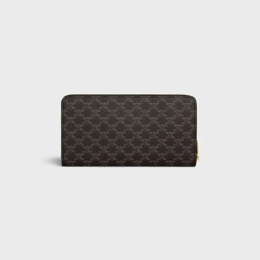 Large zipped wallet in Triomphe Canvas