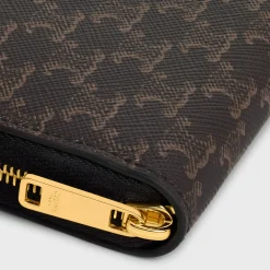 Large zipped wallet in Triomphe Canvas
