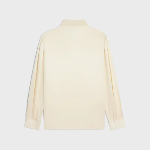 lavaliere blouse in silk satin