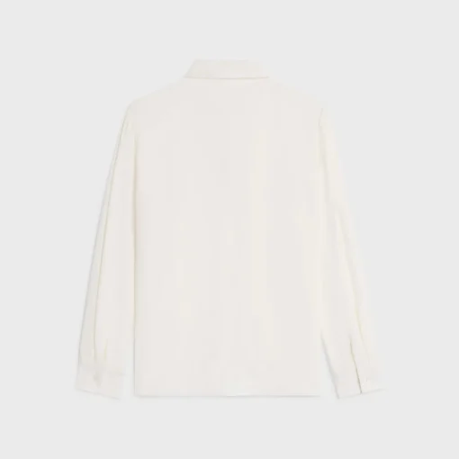 lavallière blouse in crêpe de soie and acetate