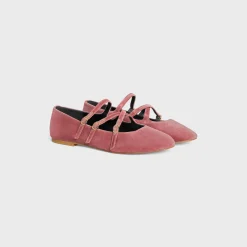 LES BALLERINES CELINE CRISS-CROSS BABIES BALLERINA in VELVET