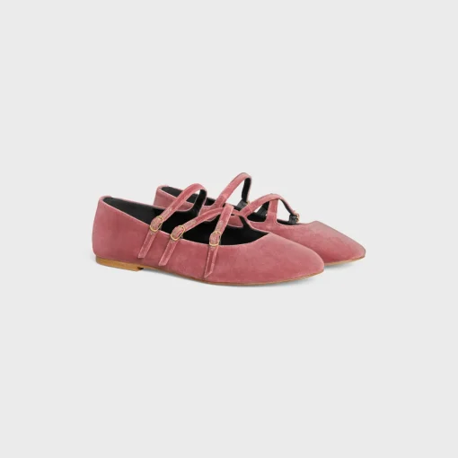 LES BALLERINES CELINE CRISS-CROSS BABIES BALLERINA in VELVET