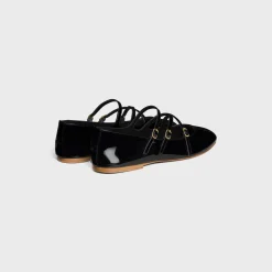 LES BALLERINES CELINE CRISS-CROSS BABIES BALLERINA in PATENT CALFSKIN