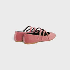 LES BALLERINES CELINE CRISS-CROSS BABIES BALLERINA in VELVET