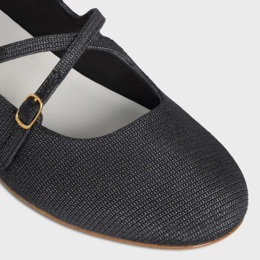 LES BALLERINES CELINE CRISS-CROSS BABIES BALLERINA in LUREX FABRIC