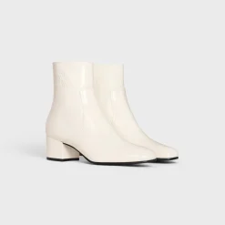 LES BOTTES CELINE TRIOMPHE ZIPPED BOOT in PATENT CALFSKIN