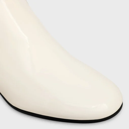LES BOTTES CELINE TRIOMPHE ZIPPED BOOT in PATENT CALFSKIN