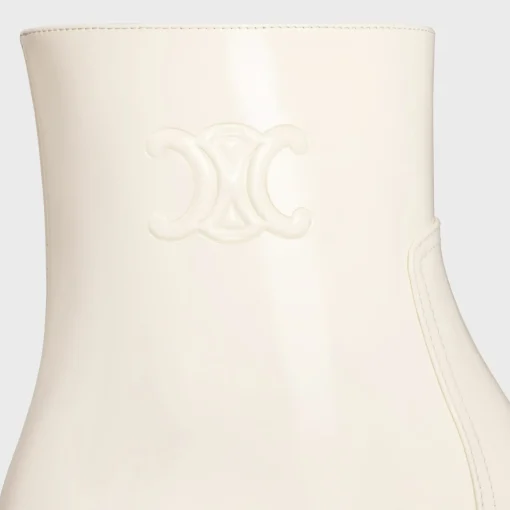 LES BOTTES CELINE TRIOMPHE ZIPPED BOOT in PATENT CALFSKIN