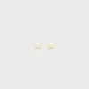 Les Perles Celine Earrings in Resin Pearls and Brass with Gold Finish