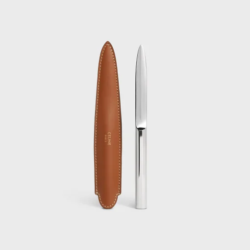 Letter Opener in Steel and calfskin CASE