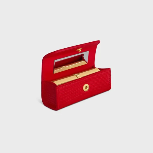 LIPSTICK CASE IN LIZARD