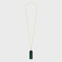 LIPSTICK NECKLACE IN LIZARD