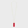 LIPSTICK NECKLACE IN LIZARD