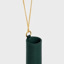LIPSTICK NECKLACE IN LIZARD