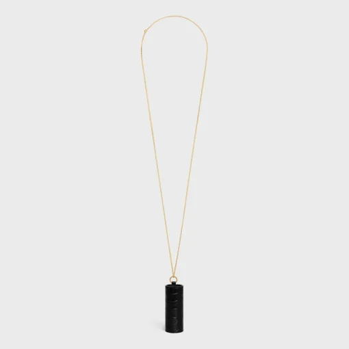 LIPSTICK NECKLACE IN NILOTICUS CROCODILE