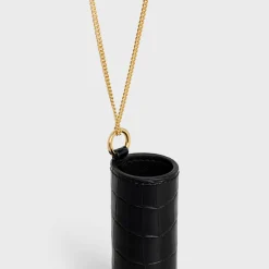 LIPSTICK NECKLACE IN NILOTICUS CROCODILE