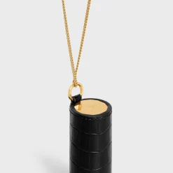 LIPSTICK NECKLACE IN NILOTICUS CROCODILE