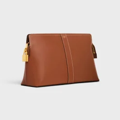 Lock Toiletry Pouch in Shiny Calfskin