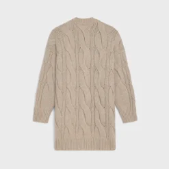 long cardigan in wool, cashmere and silk