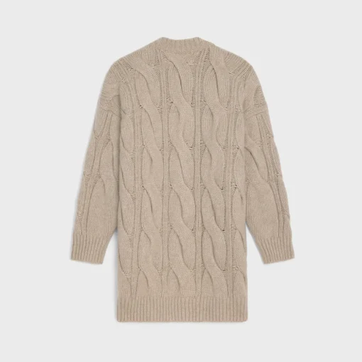 long cardigan in wool, cashmere and silk