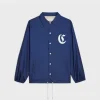 long coach jacket in lightweight nylon