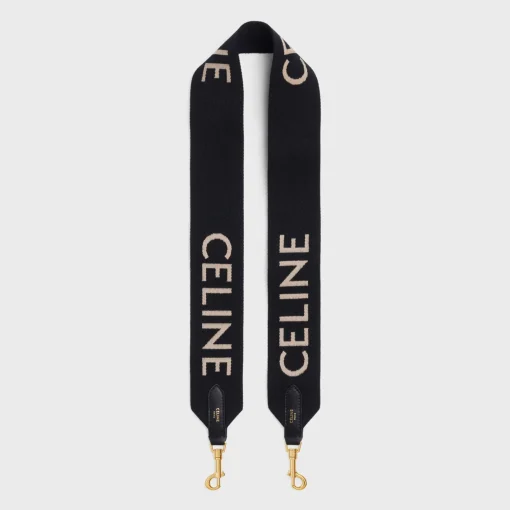 LONG STRAP IN WOOL WITH CELINE JACQUARD