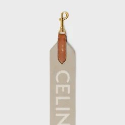 Long Strap in Wool with Celine jacquard