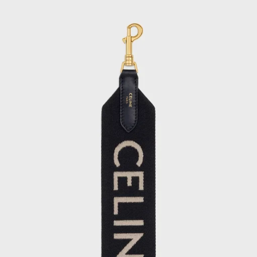 LONG STRAP IN WOOL WITH CELINE JACQUARD