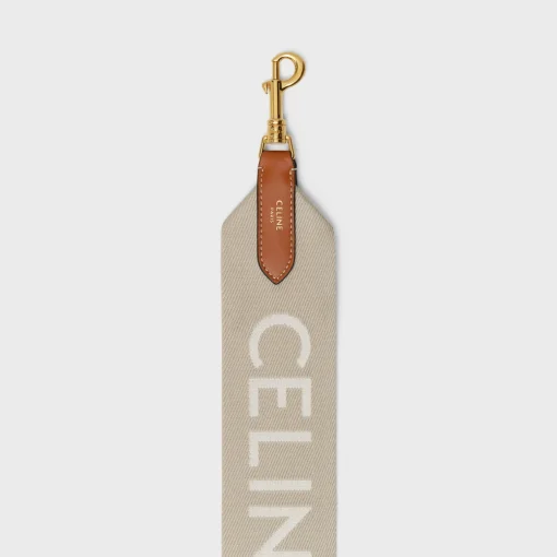 Long Strap in Wool with Celine jacquard