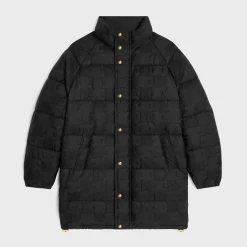 long triomphe down jacket in lightweight nylon