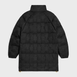 long triomphe down jacket in lightweight nylon