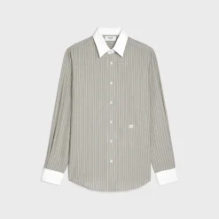 loose carnaby shirt in striped silk